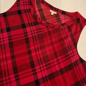 Talbots Classic Plaid Shell